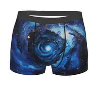 ZSOSIXDEAL Blue galactMen'S Underwear Breathable Boxer Briefs With Comfort Elastic Waistband