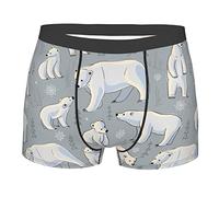 ZSOSIXDEAL Polar Bears Men's Underwear Boxer Briefs Mens Boxer Briefs Underwear Men Multicolor