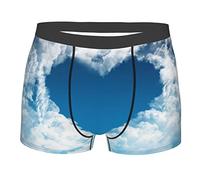 ZSOSIXDEAL Valentine's Day Heart in the Sky Novelty Boxers Mens Funny Boxer Briefs Underwear Gag Gifts for Men Multicolor