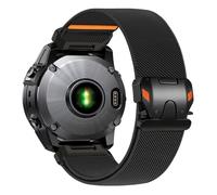 Zspoly 26mm Nylon Stretchy Band for Garmin Fenix 8 51mm/6x/5x/7x Band, Soft Fabric with Mecha-Style Parachute Buckle Smartwatch Bands for Garmin Fenix 5X Plus/6X Pro/3/3 HR/Descent MK1/Mk2/Mk2S/Enduro