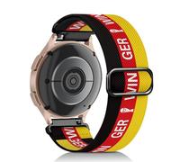 Zspoly Football World Cup 2026 Bracelet Compatible with Samsung Galaxy Watch 4/5/6/7/FE Strap 40 mm 44 mm/5 Pro/Watch 4 & 6 Classic/Active 2 40 mm 44 mm/Watch3 41 mm, 20 mm Nylon Elastic Band for