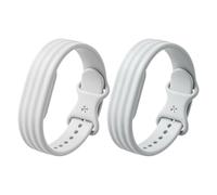 Zspoly Pack of 2 Wristbands Compatible with Fitbit Air Wristband, Adjustable Soft Silicone Sports Bands for Fit Bit Air Band, S/L, Sweatproof and Water-Repellent for Fitness, Jogging, Training and