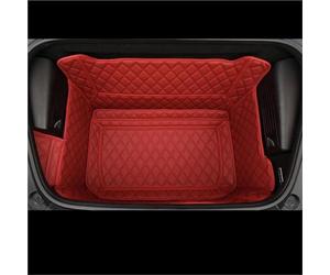 ZSQGHGH Car Boot Mats Custom For 718 For Boxster For Cayman Car Front Rear Trunk Mat Anti-dirty Protection Interior Liner Cover Pad Car Boot Liners(Red,A)