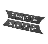 ZSQGHGH Car Interior Mouldings Car Console AC Air Conditioning AUTO Volume Buttons Sequins Cover Stickers Trim For Mercedes For Benz C E CLS GLK Class W204 W212 Car Interior Moulding Trim(Black MONO)
