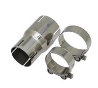 ZSQGHGH Exhaust Tip Stainless Steel Exhaust Pipe Reducer Adapter Motorcycle Exhaust Muffler Pipeline Welded Pipe Universal Exhaust Pipe(I.D 77MM-73MM)