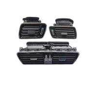 ZSQWRFRG Air Conditioning Vent For VW For Passat CC B6 B7 R36 3AD 819 728A 701A 702A Car LHD Chrome Piano Paint Dashboard Air Conditioning Outlet Vent Vents(Piano Black 3pcs)