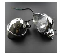 ZSQWRFRG Motorbike Headlights 2pcs Chrome Motorcycle Front Headlight Bulb Spot Light Fog Driving Lamp Light 12V For Suzuki Motorcycle LED Spotlight