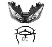 ZSQWRFRG Motorbike Headlights Motorcycle Black Headlight Upper Fairing Bracket For Kawasaki For Ninja 300 For EX300 2017 2016 2015 2014 2013 Motorcycle LED Spotlight