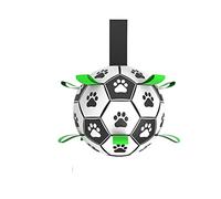 ZSQZJJ Pet supplies puppy birthday gift, dog toy, durable dog ball dog suitable for medium and large dog ball toy outdoor multifunctional interactive rope dog football