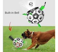 ZSQZJJ Pet supplies puppy birthday gift, dog toy, durable dog ball dog suitable for medium and large dog ball toy outdoor multifunctional interactive rope dog football