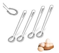 ZSRVAJ 4 Pcs Small Whisk mall Whisk, Mini Whisk, Small Whisk for Coffee, Small Hand Whisk Spring Coil Wire Whisk Blender for Milk Cream Sauce Honey Coffee Shakes Drinks Kitchen Baking Egg Whisk Tool