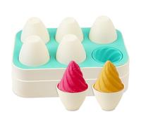 Zssxysm Ice Cream Mould, Silicone Toddler Icecream Moulds, Popsicle Lolly Maker, Drip Proof & No Dirty Hand Design, BPA-Free Lollipop Molds for Baby Kids