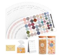ZSSZD 2400 Pcs Coloured Dot Stickers, Round Circle Labels Self Adhesive, Sticky Dots for Calendar Planner Diary Scrapbooking Photo Food Album Journal Scrapbook Wall Decor DIY Crafts Gift (15 & 20mm)