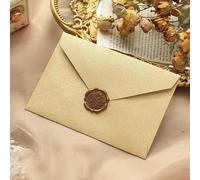 ZSSZD Vintage Writing Paper and Envelopes Set, 5Pcs Pretty Envelopes with 5 Wax Seal Stickers, 10 A5 Letter Paper for Love Letters Birthday Wedding Invitation Greeting Cards Christmas