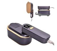 ZStarlite Travel Steamer Portable & Folding Steam Iron with LCD Screen 180°F, Handheld Clothes Steamer 1300W 150ML Steamer 10s Fast Heat-up 3 Steam Levels for Travel, Home, Office(Purple)
