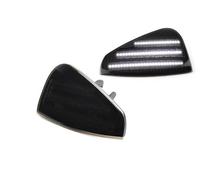 ZSUAGFDFF Rearview Mirror Turn Flash Lamp 2Pcs Flashing Smoked Len LED Front Corner Side Marker Light Lamp For Dodge For Charger 2006 2007 2008 2009 2010(WHITE)