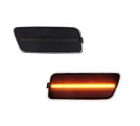 ZSUAGFDFF Rearview Mirror Turn Flash Lamp 2pcs Smoked Lens T10 12V Full LED Bumper Side Marker Light Accessories For VW For MK6 2010-2014 Turn Signal Light(Smoked Amber)