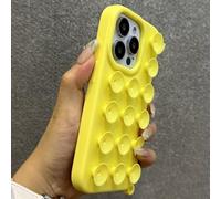 ZSUFCBF Suckers Shockproof Phone Case For iPhone 16 15 14 Plus 13 12 11 Pro Max Soft Liquid Silence Suction Cup Girls Cover,yellow,For iPhone 16 ProMax