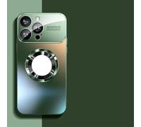 ZSUFCBF Titanium Metallic Matte Case For iPhone 17 Air 16 15 14 13 12 11 Pro Max Plus Lens Camera Protection Cove,green,For iPhone 13 pro max