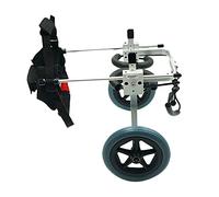 ZSUHGD Folding Rollator Walker,Wheelchair for Dogs, Pet Wheelchairs for Medium/Large Dogs, Dog Walker Hind Legs Rehabilitation, Pet Cat Dog Carts for Back Legs