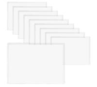 ZSUIQIN 10 Pcs A3 Thickened Menu Holders, Transparent Plastic Box, Document Paper Organizers Case, Clear Poster Holder, Plastic Display Folders, for Office School Home Restaurant (Horizontal)