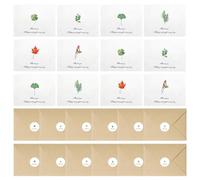 ZSUIQIN 18 Pcs Greeting Cards, Thanks Card, Christmas cards pack, Small Gift Card Envelopes, suitable for greeting cards, thank-you cards, holiday cards, display cards, postcards(6 styles)