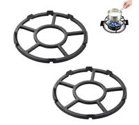 ZSUIQIN 2 Pcs Work Ring for Gas Stove,for Coffee Pots and Small Saucepans