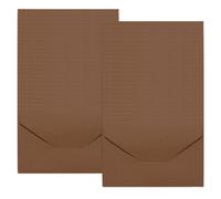 ZSUIQIN Small Envelopes, 50-Count Mini Envelope, Coffee Brown Classic Flap Envelope, Cute Lovely Small Envelopes 10.5 x 6.8 cm for Gift Cards, Business Cards, Festival(Card and Glue not Included)