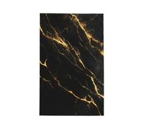 Zsuugj Black Gold Marble Kitchen Microfiber Towels, Waffle Quick Dry Tea Hand Towel Dish Cloth for Kitchen Dry 16x26 Inch