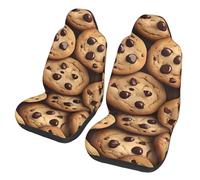 ZSUUGJ Chocolate Chip Cookies Car Seat Covers For Cars, Suvs & Trucks - Elastic, Stylish, Protective Cushion Covers For Men & Women