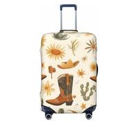 Zsuugj Cowboy Boots Travel Luggage Covers For Suitcase Elastic Suitcase Protector Anti-Scratch Spandex Baggage Covers Fits 18-32 Inch Luggage, Black, S