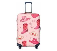 Zsuugj Cowboy Travel Luggage Covers For Suitcase Elastic Suitcase Protector Anti-Scratch Spandex Baggage Covers Fits 18-32 Inch Luggage, Black, S