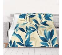 ZSUUGJ Cozy Lightweight Plush Chinoiserie Willow Leaves Throw Blanket - Soft All-Season Blanket For Sofa, Couch, Bed & Travel - Decorative Home & Living Blanket 60×80