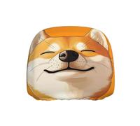 ZSUUGJ Cute Shiba Car Seat Headrest Cover Universal, Adjustable Seat Protector For Vehicles, Soft Fabric, Easy To Install, Durable