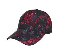 ZSUUGJ Cyberpunk Cityscape Lights Pattern Baseball Cap Unisex Adjustable Baseball Hats for Sports Outdoor Black, Black, One size