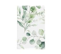 Zsuugj Eucalyptus Leaves Kitchen Microfiber Towels, Waffle Quick Dry Tea Hand Towel Dish Cloth for Kitchen Dry 16x26 Inch