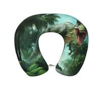 ZSUUGJ Giant Jurassic Dinosaur Travel Neck Pillows Head Neck Support Airplane Pillow Pillow For Car, Train, Flight, Office And Home Use