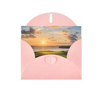 ZSUUGJ Golf Course Pattern Thank You Cards Greeting Confirmation Cards For Baby Showers, Valentine'S Day, Bridal Showers, Weddings, All Occasion 6" × 4"
