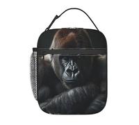 ZSUUGJ Gorilla Lunch Bag Lunch Box Lunch Tote Reusable Insulated Cooler Lunch Container For Work Office Picnic Travel-Wine Cup