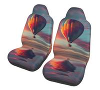 ZSUUGJ Hot Air Balloon Car Seat Covers For Cars, Suvs & Trucks - Elastic, Stylish, Protective Cushion Covers For Men & Women