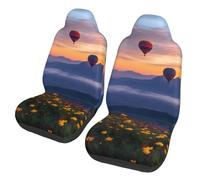 ZSUUGJ Hot Air Balloons Car Seat Covers For Cars, Suvs & Trucks - Elastic, Stylish, Protective Cushion Covers For Men & Women