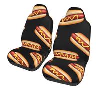 ZSUUGJ Hot Dog Car Seat Covers For Cars, Suvs & Trucks - Elastic, Stylish, Protective Cushion Covers For Men & Women