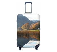 ZSUUGJ Lake District National Park Travel Luggage Covers For Suitcase Elastic Suitcase Protector Anti-Scratch Spandex Baggage Covers Fits 18-32 Inch Luggage, Black, XL