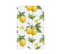 Zsuugj Lemon Kitchen Microfiber Towels, Waffle Quick Dry Tea Hand Towel Dish Cloth for Kitchen Dry 16x26 Inch
