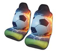 ZSUUGJ Lightning Soccer Car Seat Covers For Cars, Suvs & Trucks - Elastic, Stylish, Protective Cushion Covers For Men & Women