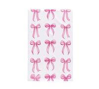 Zsuugj Pink Bows Kitchen Microfiber Towels, Waffle Quick Dry Tea Hand Towel Dish Cloth for Kitchen Dry 16x26 Inch