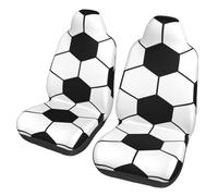 ZSUUGJ Soccer Ball Texture Car Seat Covers For Cars, Suvs & Trucks - Elastic, Stylish, Protective Cushion Covers For Men & Women