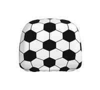 ZSUUGJ Soccer Ball Texture Car Seat Headrest Cover Universal, Adjustable Seat Protector For Vehicles, Soft Fabric, Easy To Install, Durable