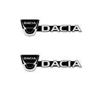 ZSWXDJIZN 2 Pcs 3D Metal Logo Car Emblem Sticker for Dacia Logan II MCV Stepway 2017-2020, Decal Badge Symbol Auto Badge 3D Metal Nameplate Car Decal