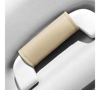 ZSWXDJIZN 2 Pcs Car Roof Pull Handle Cover for VW ID Buzz 2022-2023 2024, Leather Non-Slip Roof Handle Cover Car Inside Door Handle Protector,Beige